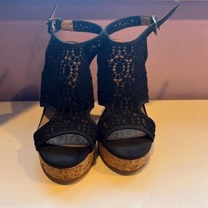 Black Lucky Brand Wedges